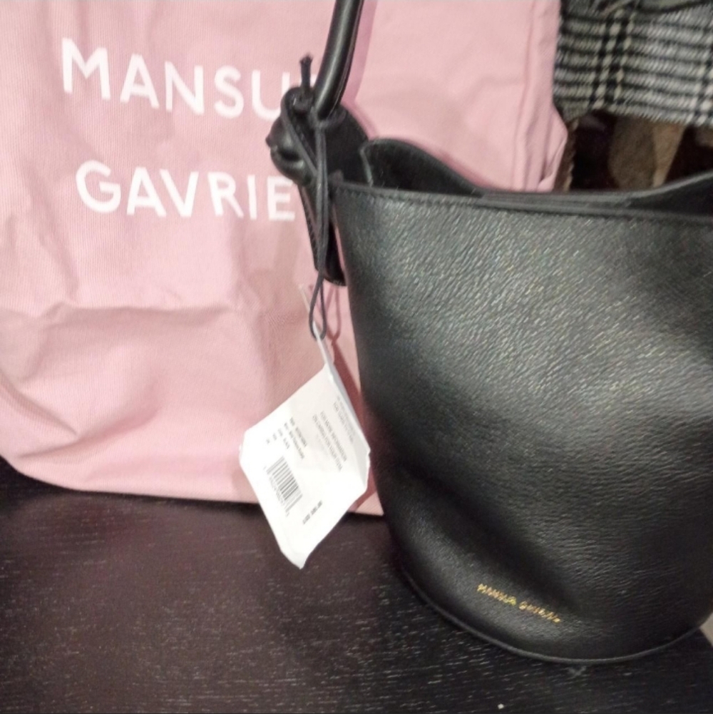 AUTHENTIC NWT Mansur Gavriel Mini-Mini Fortuna Bucket Bag - Picture 7 of 8